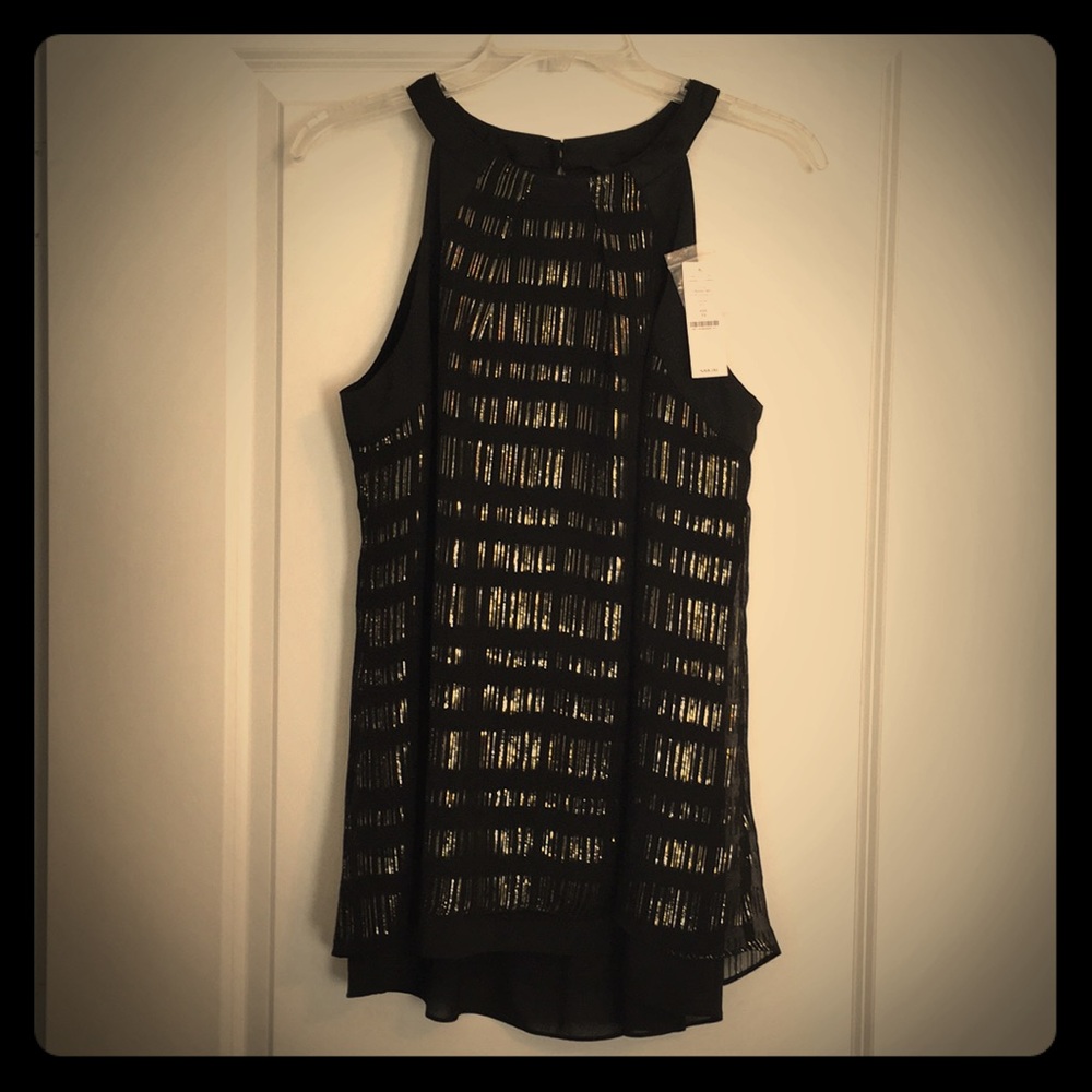 White House Black Market Shimmery Halter Top